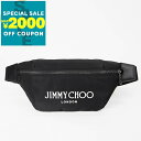 ジミーチュウ JIMMY CHOO ボディバッグ レディース メンズ キャンバス ウェストバッグ ブラック FINSLEY DNH 0258 | 2023年秋冬新作 2023AW ブランド【最大2000円クーポン7/17 23:59迄】