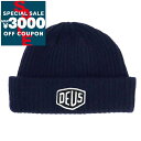 デウス・エクス・マキナ Deus Ex Machina 帽子 メンズ ロゴ ビーニー ニットキャップ ネイビー DMW47269 NAVY | コンビニ受取 ブ...