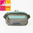パタゴニア Patagonia ボディバッグ メンズ レディース ULTRALIGHT BLACK HOLE MINI HIP PACK 折りたたみ ウェストバッグ ダークグリーン系マルチカラー 49447 PNGR / Pine Needle Green | コンビニ受取 ブランド【最大4800円クーポン7/28 23:59迄】