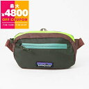 パタゴニア Patagonia ボディバッグ メンズ レディース ULTRALIGHT BLACK HOLE MINI HIP PACK 折りたたみ ウェストバッグ ダークグリーン 49447 PWGN | コンビニ受取 ブランド【最大4800円クーポン7/28 23:59迄】