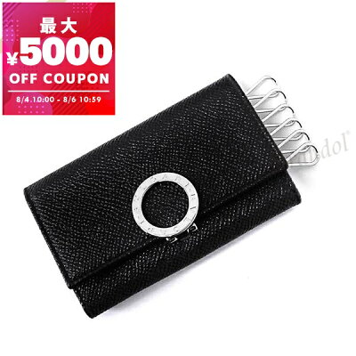ブルガリ BVLGARI キーケース メンズ レディース ブルガリ・ブルガリ レザー ブラック 30422 GRAIN BLK | コンビニ受取 ブランド【最大5000円クーポン8/6 10:59迄】
