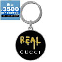 グッチ GUCCI キーリング メンズ レディース REAL ロゴ プレート キーホルダー シルバー×ブラック 478646 J89L0 8490 | コンビニ...