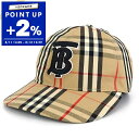 バーバリー BURBERRY 帽子 メンズ レディース TBロゴ ヴィンテージチェック ベースボールキャップ Lサイズ ベージュ系 8038504 L | コン...