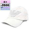 エンポリオアルマーニ EMPORIO ARMANI 帽子 メンズ イーグルロゴ ベースボール キャップ ホワイト 627522 CC995 00010 | コン...
