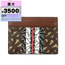 バーバリー BURBERRY カードケース メンズ レディース TBモノグラム ブラウン系 8020401 | コンビニ受取 ブランド【最大3500円クーポン8...