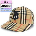 バーバリー BURBERRY 帽子 メンズ レディース TBロゴ ヴィンテージチェック ベースボールキャップ Lサイズ ベージュ系 8038504 L | コン...