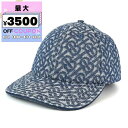 バーバリー BURBERRY 帽子 メンズ レディース TBモノグラム ベースボールキャップ Lサイズ ブルー 8056136 L | コンビニ受取 ブランド【...