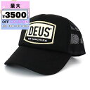 デウス・エクス・マキナ Deus Ex Machina 帽子 メンズ ロゴ メッシュキャップ ブラック DMP87096 BELUGA | コンビニ受取 ブラン...