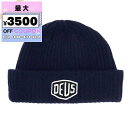 デウス・エクス・マキナ Deus Ex Machina 帽子 メンズ ロゴ ビーニー ニットキャップ ネイビー DMW47269 NAVY | コンビニ受取 ブ...