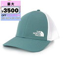 ノースフェイス THE NORTH FACE 帽子 メンズ レディース TNF LOGO ロゴ メッシュキャップ ブルーグリーン×ホワイト NF0A5FY2 A...