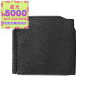 ヴァレクストラ Valextra 財布 メンズ レディース 二つ折り財布 レザー GRIP SPRING マネークリップ ブラック SGSR0054028LRD...
