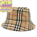 バーバリー BURBERRY 帽子 メンズ レディース ビンテージチェック バケットハット Mサイズ ベージュ系 8026927 M | コンビニ受取 ブランド【最大5000円クーポン8/17 23:59迄】