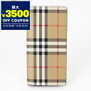 バーバリー BURBERRY 財布 メンズ 長財布 ヴィンテージチェック ベージュ系 8069819 | ブランド【最大3500円クーポン8/20 23:59迄...