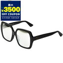 グッチ GUCCI サングラス レディース スクエア型 セルフレーム グレー×ブラック GG0096SA-001 | コンビニ受取 ブランド【最大3500円クーポン8/20 23:59迄】