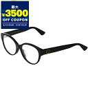 グッチ GUCCI メガネ フレーム レディース ラウンド型 セルフレーム ハチモチーフ ブラック GG0099OA-001 | コンビニ受取 ブランド【最大3500円クーポン8/20 23:59迄】