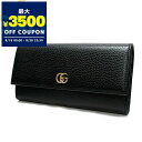 グッチ GUCCI 財布 レディース 長財布 プチ マーモント レザー コンチネンタル ウォレット ブラック 456116 CAO0G 1000 | ブランド【...