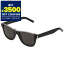 サンローラン SAINT LAURENT サングラス メンズ レディース スクエア型 アンダーリム セルフレーム ブラウン×ブラック SL51CUT 001 | コンビニ受取 ブランド【最大3500円クーポン8/20 23:59迄】