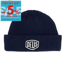 デウス・エクス・マキナ Deus Ex Machina 帽子 メンズ ロゴ ビーニー ニットキャップ ネイビー DMW47269 NAVY | コンビニ受取 ブ...