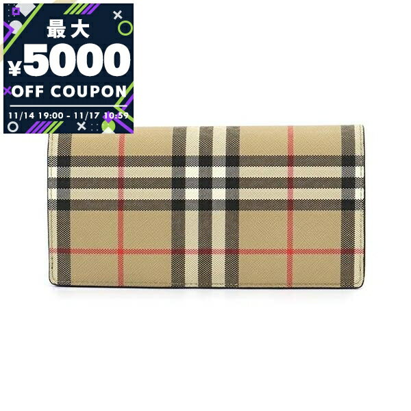 バーバリー バーバリー BURBERRY 財布 メンズ 長財布 ヴィンテージチェック ベージュ系 8049604 | ブランド【最大5000円クーポン 11/17 10:59迄】