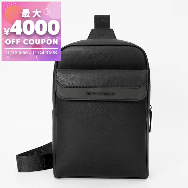 エンポリオアルマーニ EMPORIO ARMANI ボディバッグ メンズ 縦型 スクエア ワンショルダー ブラック Y4O453 YQ75I 81973 | コンビニ受取 ブランド【最大4000円クーポン 11/24 23:59迄】