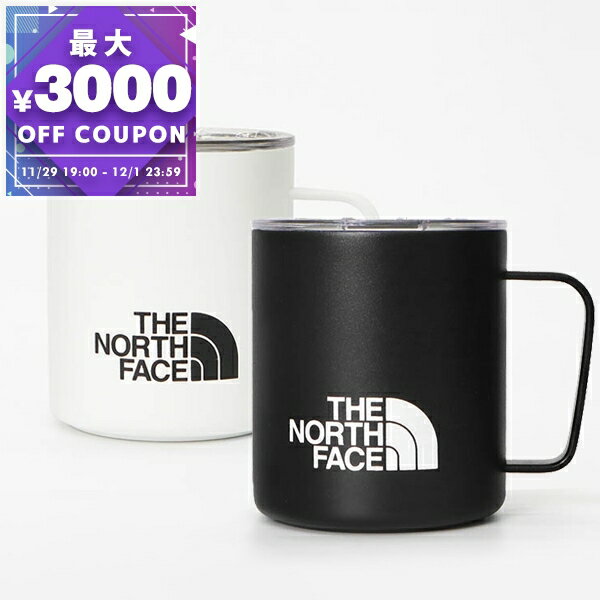 ザ・ノースフェイス THE NORTH FACE マグカップ 保温・保冷 フタ付き 355ml ［ブラック/ホワイト］ 各色 NA5CP06 | コンビニ受取 ブランド【最大3000円クーポン 12/1 23:59迄】