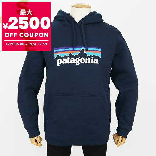 パタゴニア Patagonia パーカー メンズ P-6 Logo Uprisal フーディ ［Sサイズ/Mサイズ/Lサイズ/XLサイズ］ ネイビー 39622 NENA | コンビニ受取 ブランド【最大2500円クーポン 12/4 12:59迄】
