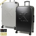 カルバンクライン Calvin Klein スーツケース Lina Hard-Side Collection 90L TSAロック対応 縦型 Lサイズ [ブラッ...