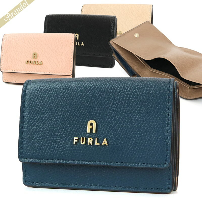 フルラ 財布 レディース フルラ FURLA 財布 レディース 三つ折り財布 カメリア ［ブラック/ベージュ/ピンク/ネイビー] WP00318 ARE000 | コンビニ受取 ブランド