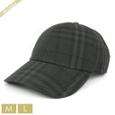 バーバリー BURBERRY メンズ・レディース 帽子 ヴィンテージチェック キャップ ［Mサイズ/Lサイズ］ チャコールグレー 8068038 L | コンビニ受取 ブランド