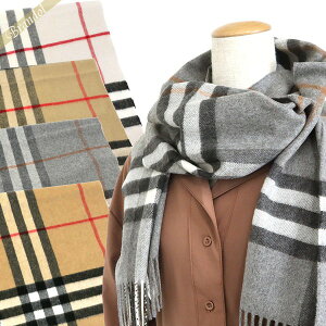 《クーポンで1100円OFF_4日11時迄》バーバリー BURBERRY レディース・メンズ マフラー ジャイアントチェック カシミア100% チェック柄スカーフ ［グレー/ベージュ/キャメル/ホワイト系］ | コンビニ受取 ブランド