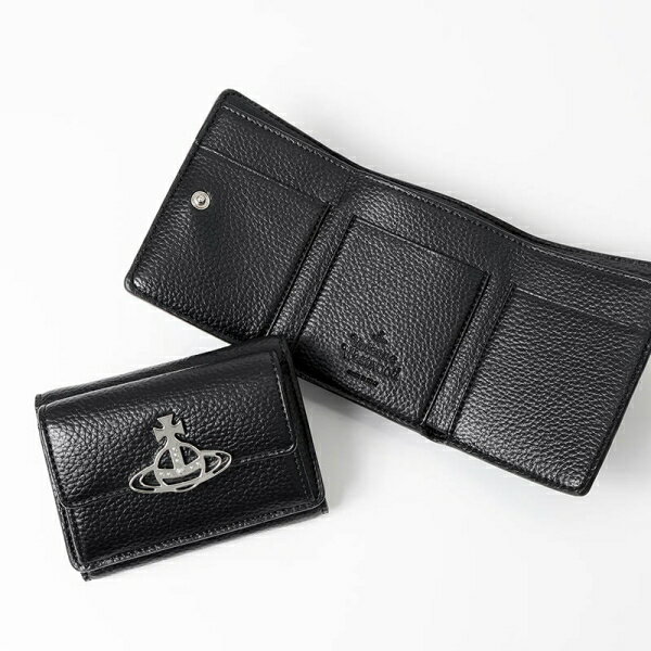 Vivian Westwood - ヴィヴィアンウエストウッド Vivienne Westwood 三つ折り財布 レディース オーブ ブラック 52010013U S000D N403 | ブランド