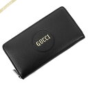 グッチ 長財布（メンズ） 《最大4000円クーポン_6日23:59迄》グッチ 長財布 GUCCI メンズ ラウンドファスナー ロゴ レザー ブラック 644102 DJ20N 1000