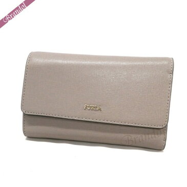《600円OFFクーポン対象!10/01(木)23:59まで》フルラ FURLA レディース 三つ折り財布 BABYLON バビロン 定期入れ付 レザー グレーベージュ PU76 B30 SBB / 943534 | ブランド