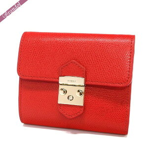 《MAX3300円OFFクーポン_29日1:59まで》フルラ 三つ折り財布 FURLA 財布 レディース メトロポリス METROPOLIS レザー レッド PU28 ARE LSD / 1008505 | ブランド