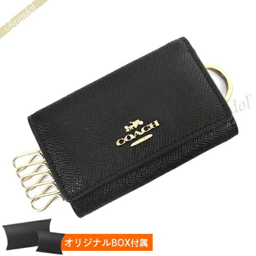 【送料無料】COACH 女性用 キーケース 小物 黒コーチ キーケース COAC...