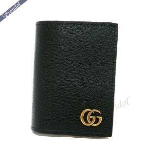 グッチ 名刺入れ GUCCI メンズ GG マーモント レザー カードケース ブラック 428737 DJ20T 1000 | ブランド