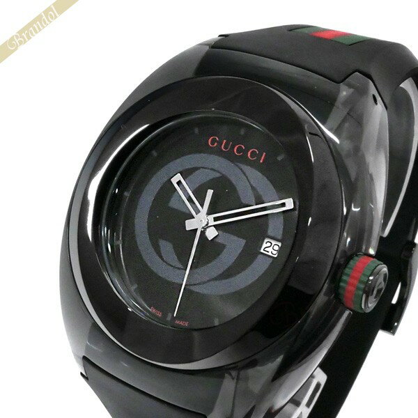 グッチ 腕時計（メンズ） 《クーポン配布中_23日13:59迄》グッチ 腕時計 GUCCI メンズ SYNC グッチ GUCCI GUCCIシンク 46mm ブラック YA137107A | ブランド