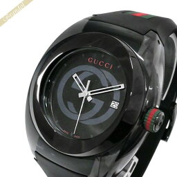 グッチ 腕時計（メンズ） 《最大2500円クーポン_28日23:59迄》グッチ 腕時計 GUCCI メンズ SYNC グッチ GUCCI GUCCIシンク 46mm ブラック YA137107A | ブランド