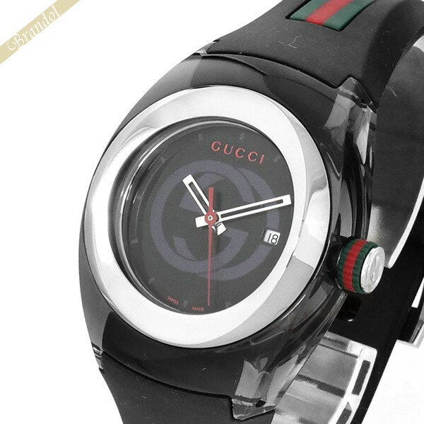 グッチ 腕時計（メンズ） グッチ 腕時計 GUCCI メンズ SYNC グッチ GUCCI GUCCIシンク 36mm ブラック×グリーン×レッド YA137301 | ブランド