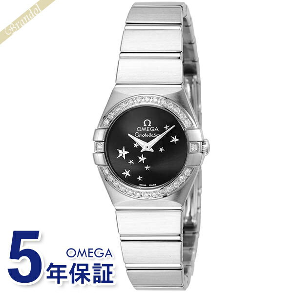 オメガ 腕時計 OMEGA レディース Constellation コンステレーション 24mm ブラック シルバー 123.15.24.60.01.001