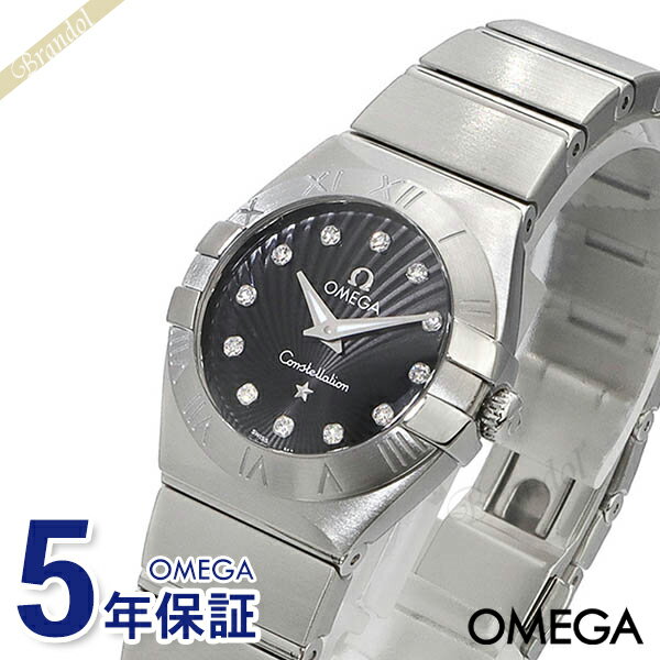 《ポイント5倍_20日23:59迄》オメガ 腕時計 OMEGA レディース OMEGA Constellation コンステレーション 24mm ブラック シルバー 123.10.24.60.51.001 | ブランド