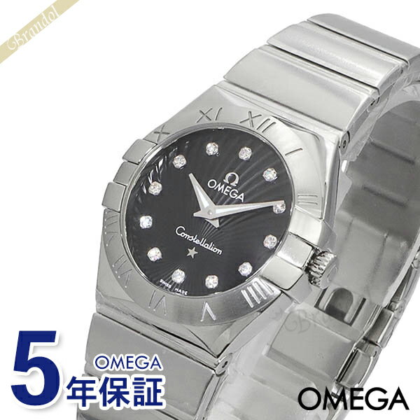 《ポイント5倍_20日23:59迄》オメガ 腕時計 OMEGA レディース OMEGA Constellation コンステレーション 27mm ブラック シルバー 123.10.27.60.51.002 | ブランド