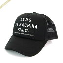 デウス 《最大4000円クーポン_6日23:59迄》デウス・エクス・マキナ 帽子 Deus Ex Machina メンズ ロゴ メッシュキャップ ブラック DMA47620 BLACK | ブランド