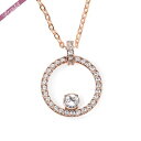 ペンダント 《最大4000円クーポン_6日23:59迄》スワロフスキー ネックレス Swarovski レディース Creativity Circle ラインストーン サークル ペンダント ピンクゴールド 5202446 | ブランド