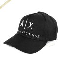 《クーポン配布中_29日17:59迄》アルマーニエクスチェンジ 帽子 ARMANI EXCHANGE メンズ AX ロゴ キャップ ブラック 954039 CC513 00020 | ブランド