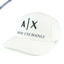 《クーポン配布中_29日17:59迄》ARMANI EXCHANGE アルマーニエクスチェンジ 帽子 AX ロゴ キャップ ホワイト 954039 CC513 00812