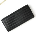 ボッテガヴェネタ 長財布（メンズ） ボッテガヴェネタ 長財布 BOTTEGA VENETA メンズ レザー 札入れ ブラック 120697 V4651 1000 | ブランド