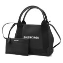 バレンシアガ ショルダーバッグ BALENCIAGA カバ NAVY CABAS XS 2way レザー ポーチ付 ブラック 390346 D6WXN 1060...
