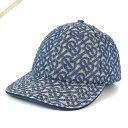 バーバリー 帽子 BURBERRY メンズ・レディース TBモノグラム ベースボールキャップ Lサイズ ブルー 8056136 L | ブランド