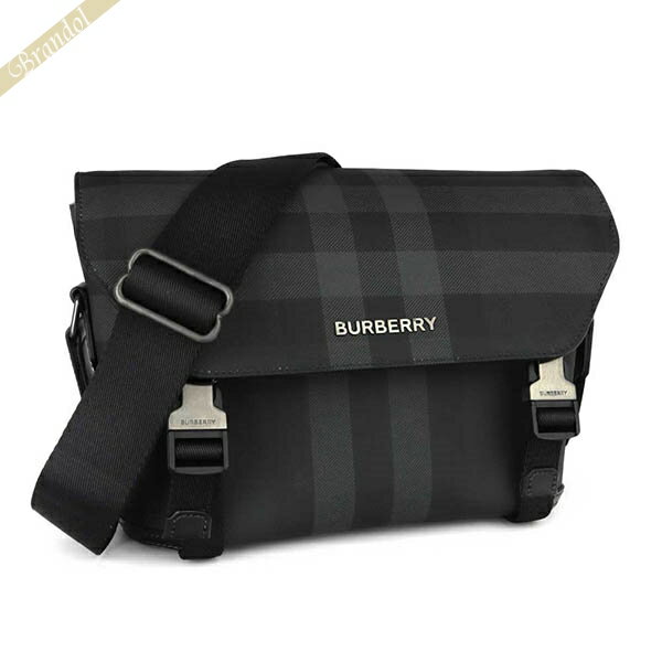 ショルダーバッグ 《ポイント10倍_20日23:59迄》バーバリーショルダーバッグ BURBERRY メンズ ヴィンテージチェック ブラック系 8065335 | ブランド